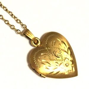 Vintage 1/20 12k Gold Filled Locket Necklace